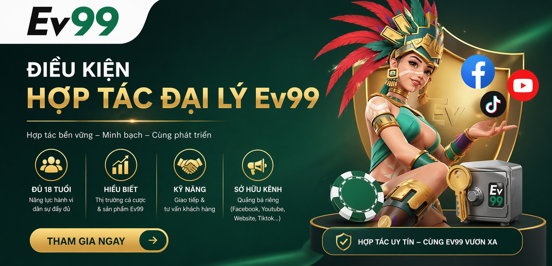 Điều kiện hợp tác với Ev99