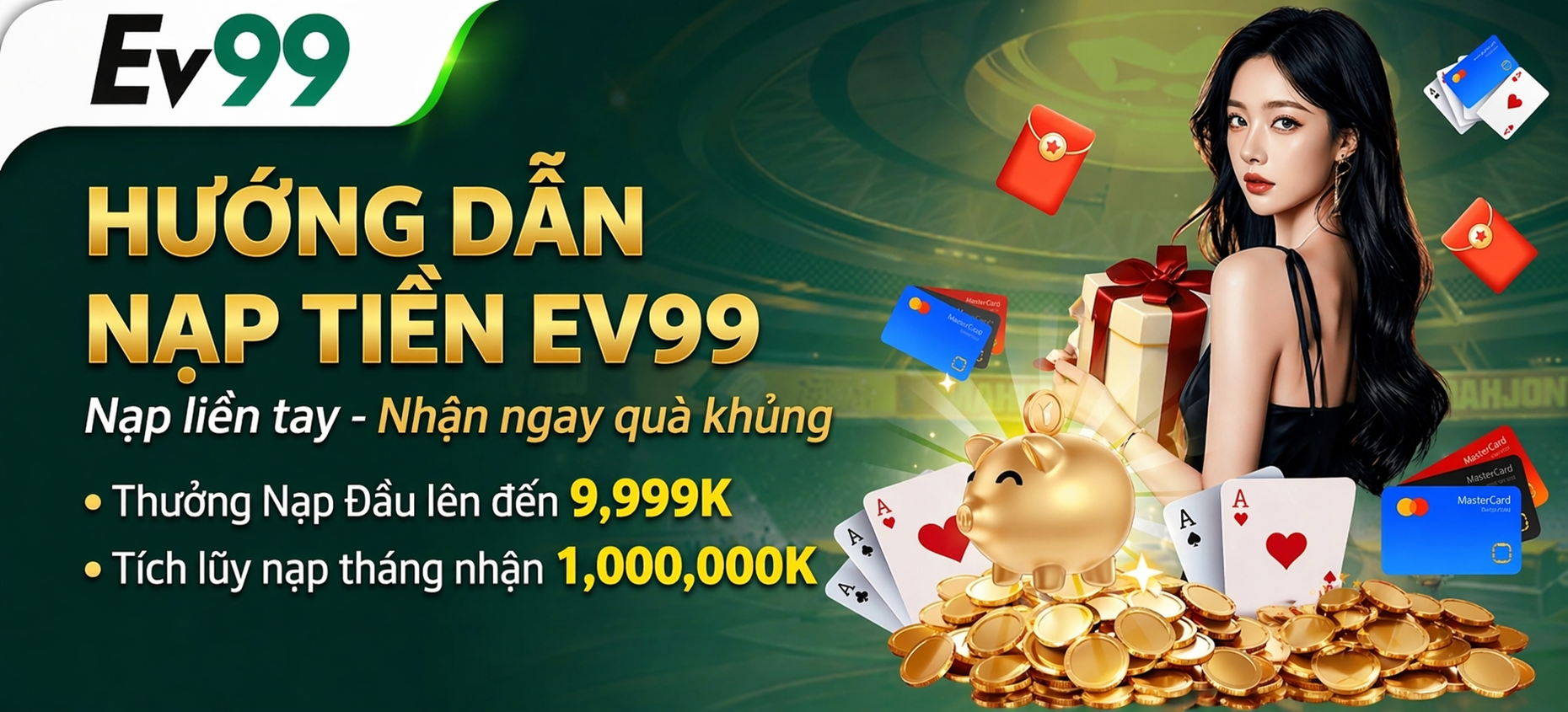 Hướng dẫn nạp tiền Ev99